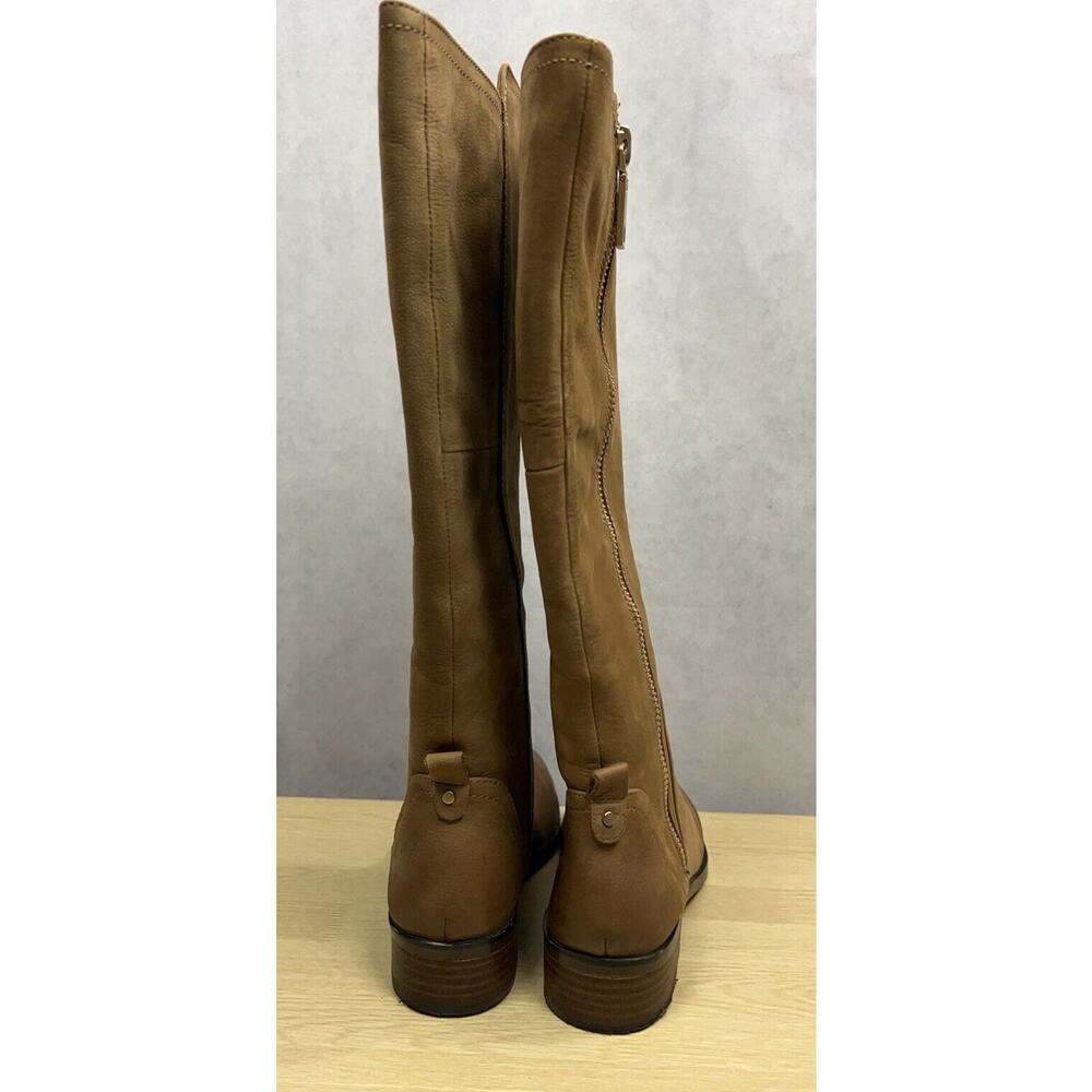Lot of 2 Aldo Women’s Brown/Black Leather Side Zip Riding Boots Size 6.5 - Picture 11 of 16
